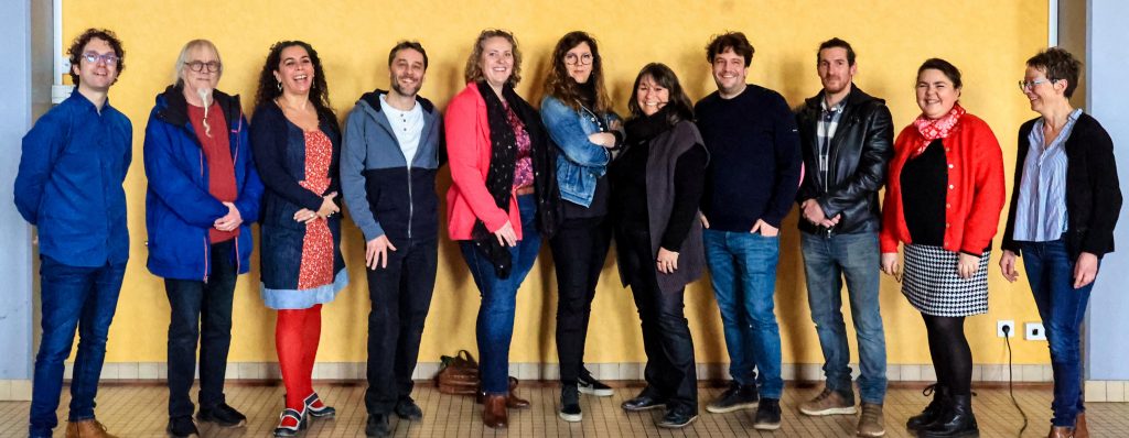 L'équipe Vivre Orée d'Anjou et les maires pour les neuf communes déléguées